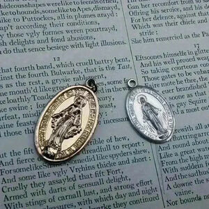 Two Madonna Virgin  Mary charms